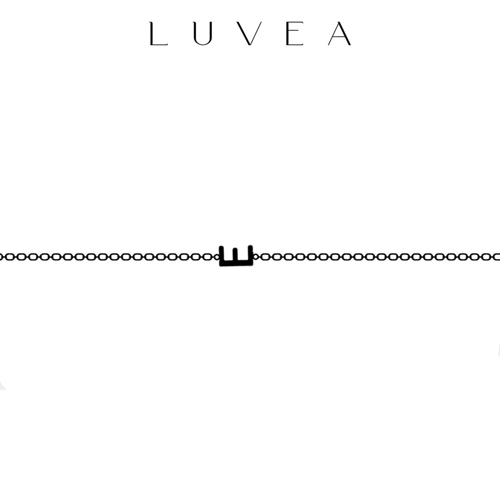Bracelet initiales et pierres de naissance Laura