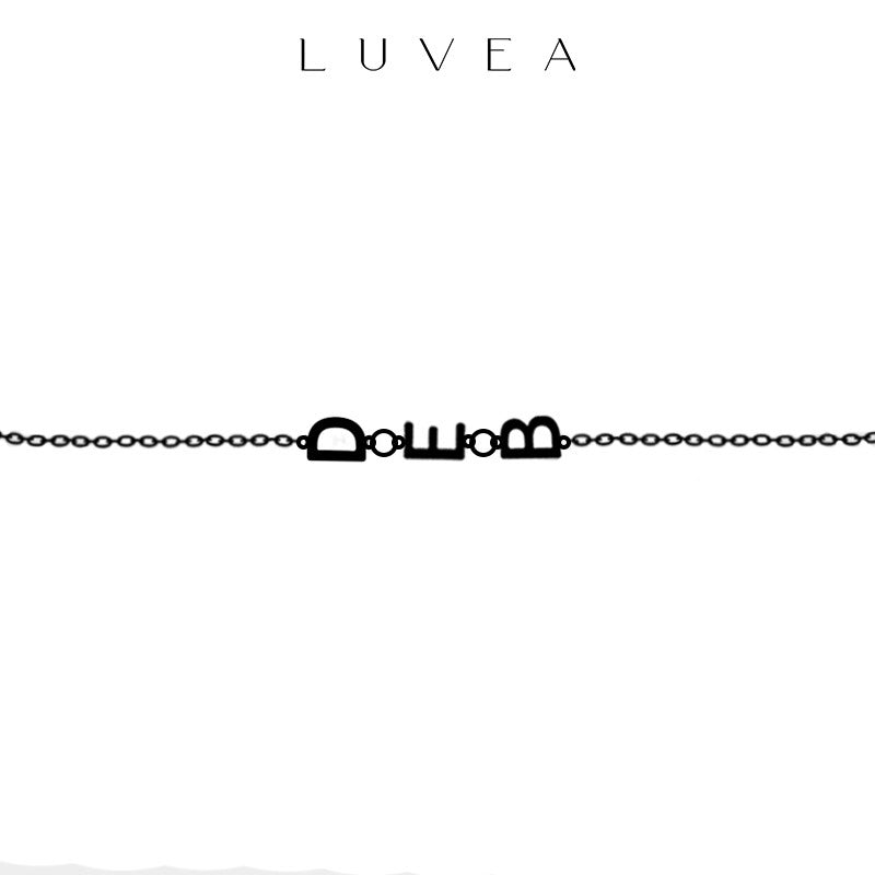 Bracelet initiales personnalisées