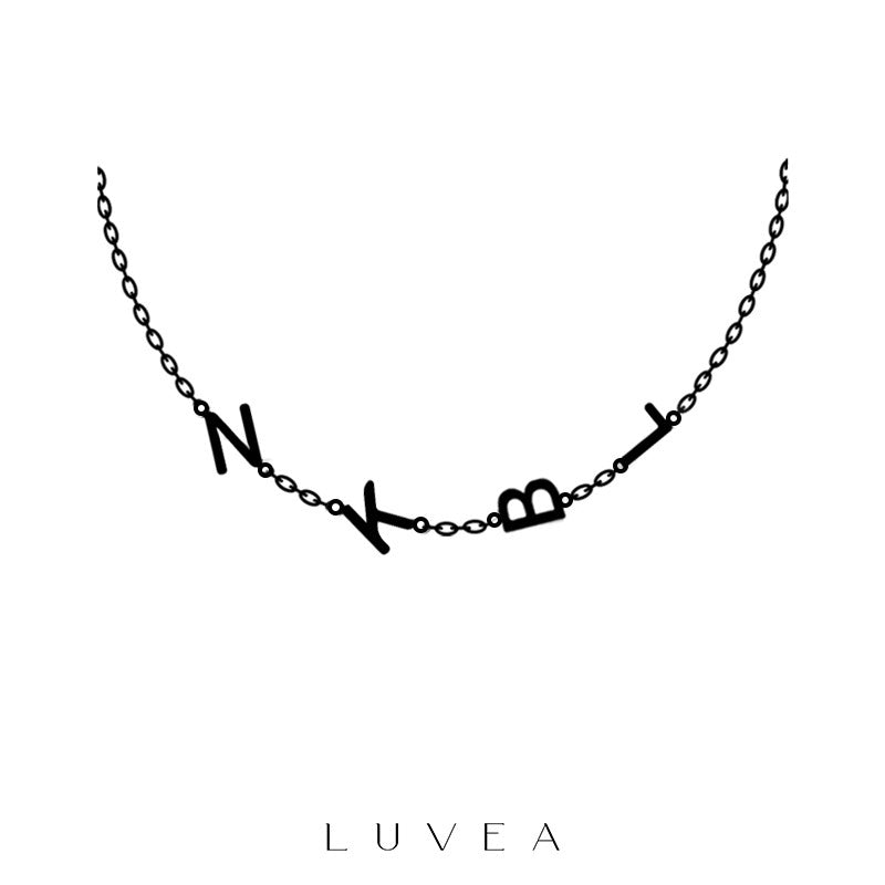 Collier initiales et symboles Eleve