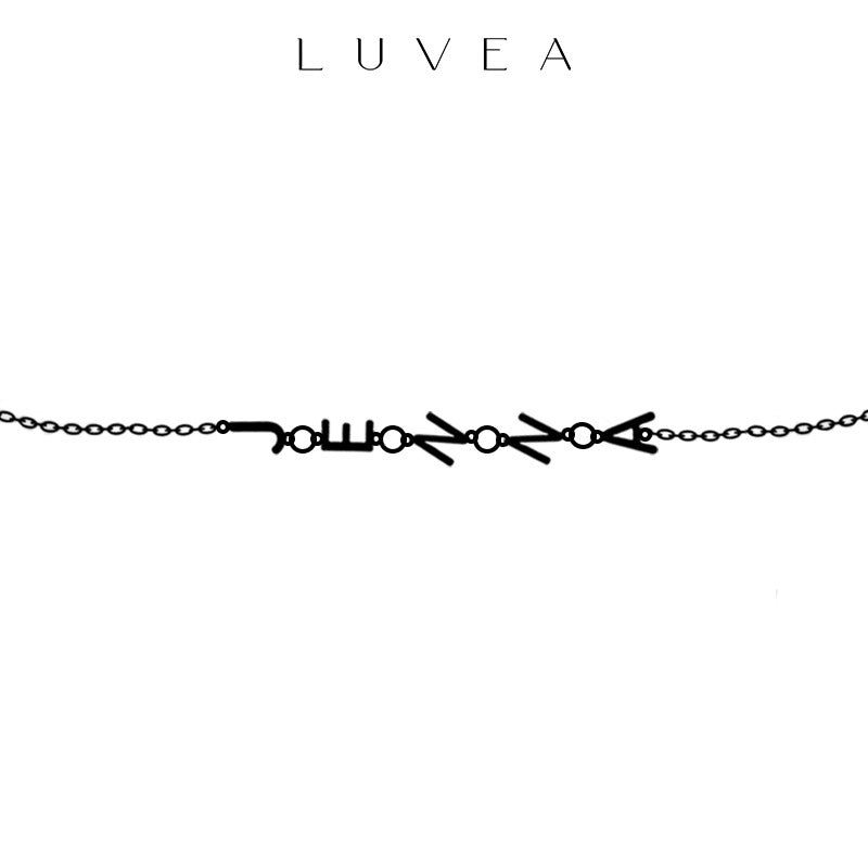 Bracelet initiales personnalisées