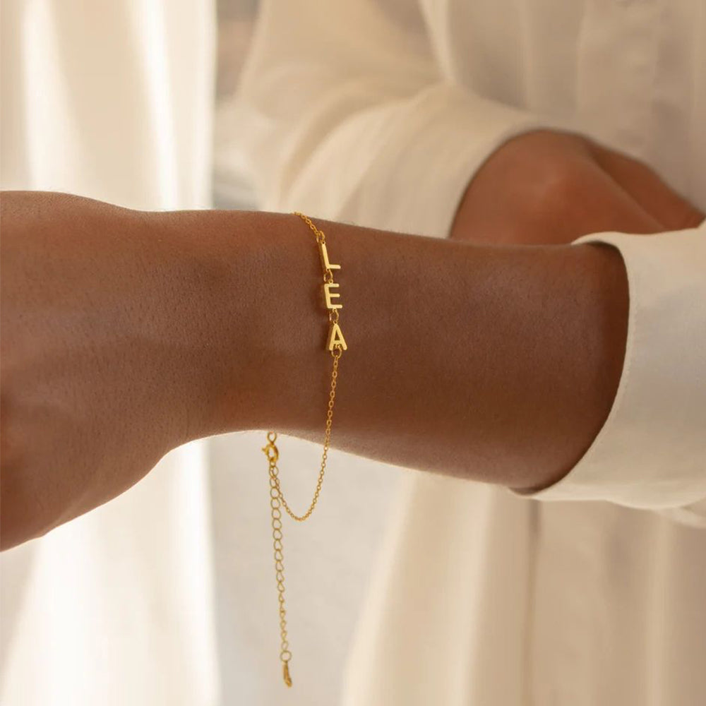 Bracelet initiales personnalisées