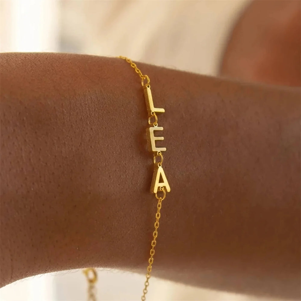Bracelet initiales personnalisées