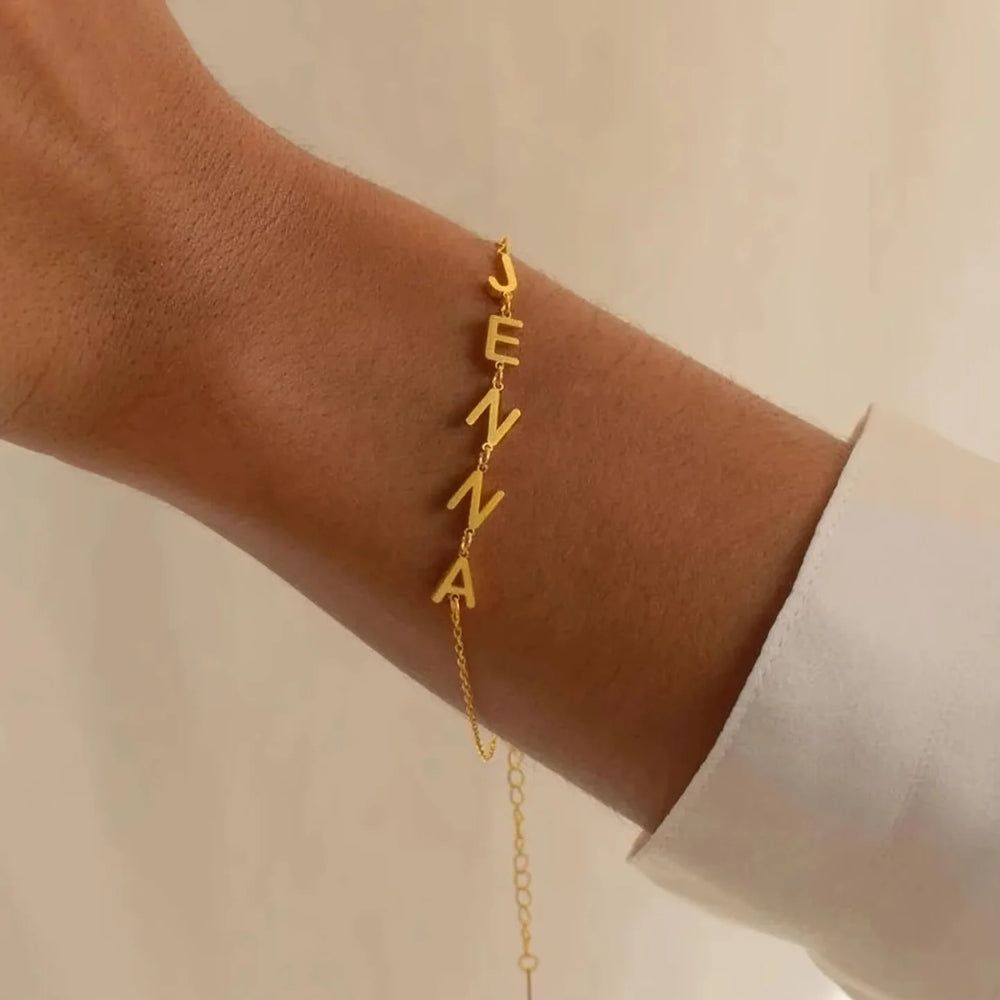 Bracelet initiales personnalisées