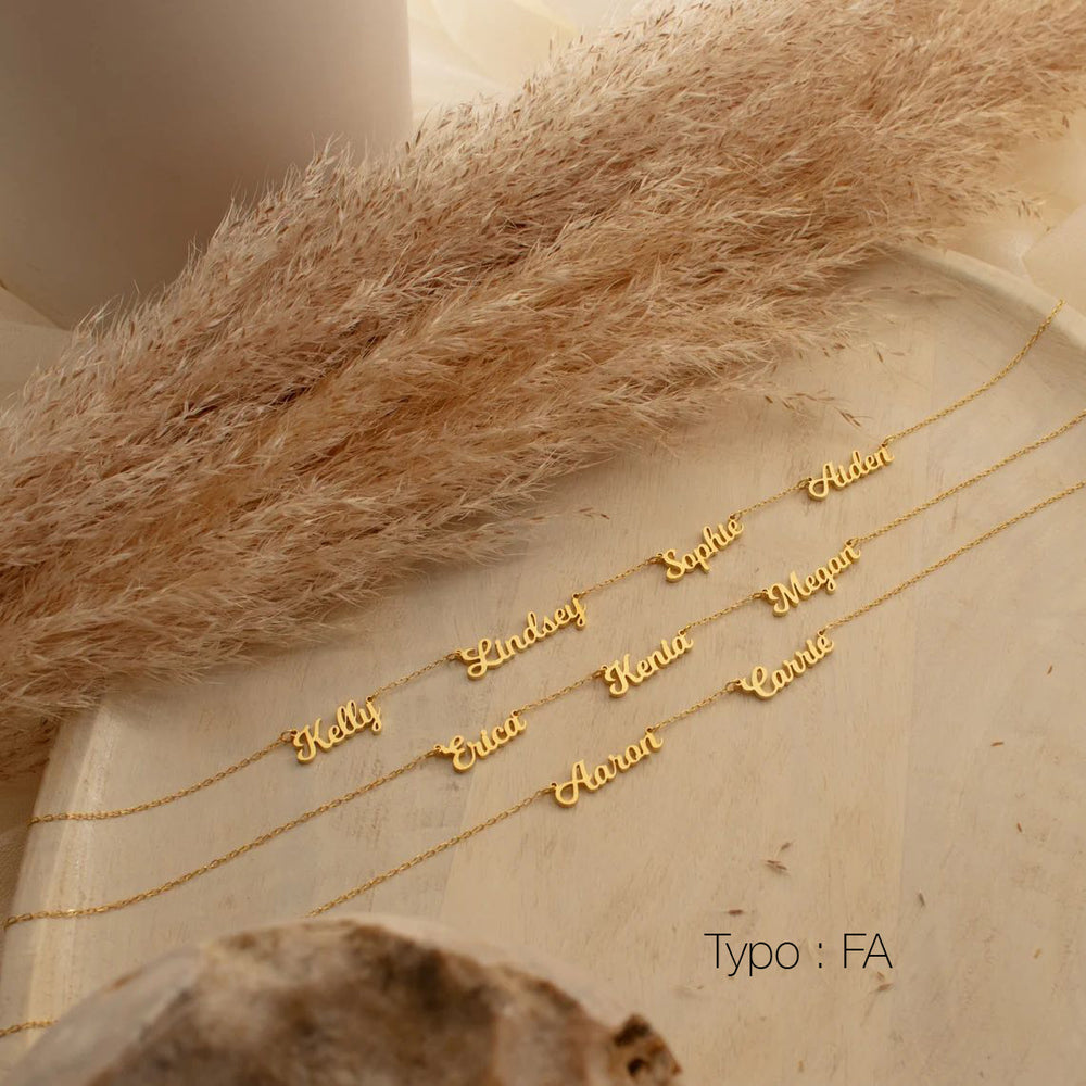 Collier personnalisé multi prénoms Valeria