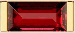 Bracelet pierre de naissance rectangulaire Gemina