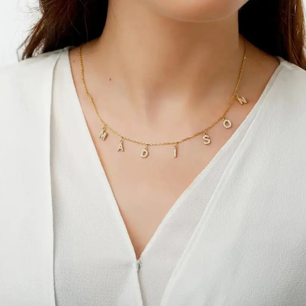 Collier initiales Eclat