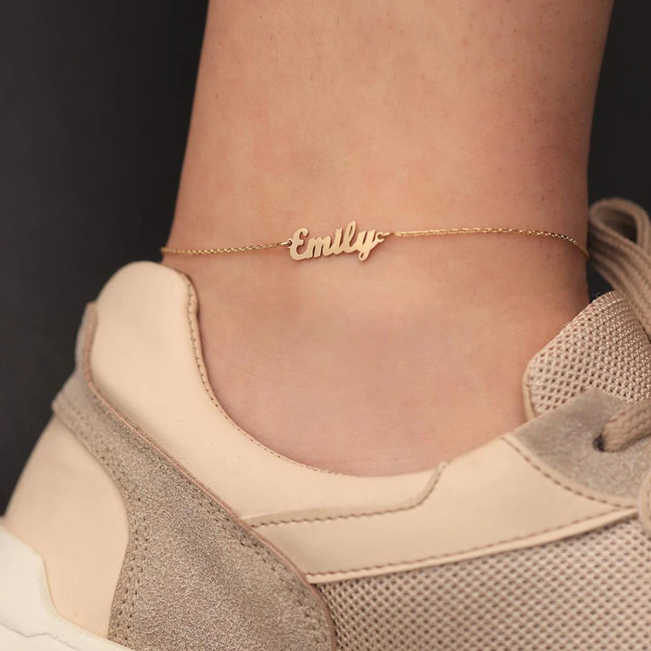 Bracelet de cheville personnalisé Emily
