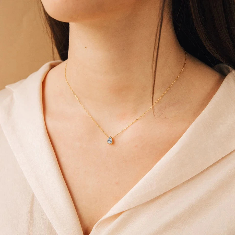 Collier pierre de naissance goute Stella