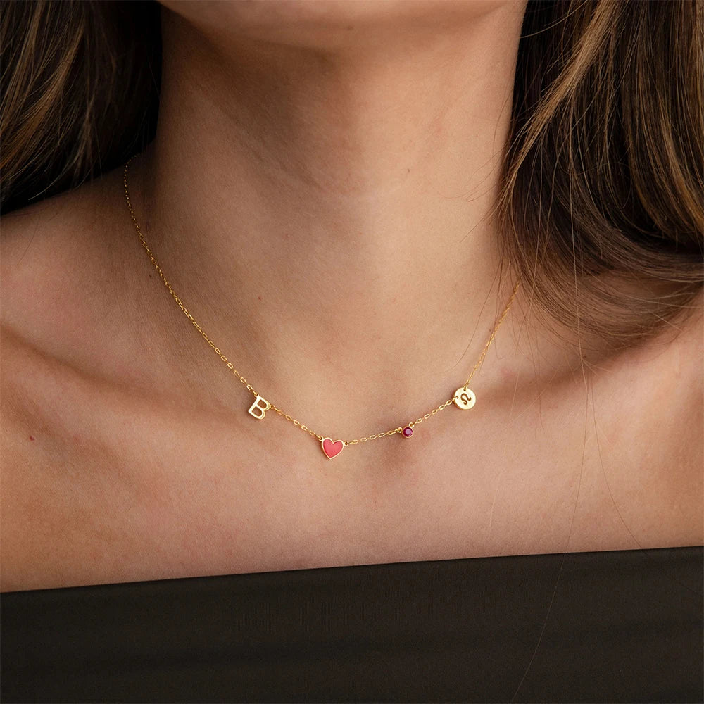 Collier personnalisé astro et initiale Celestia