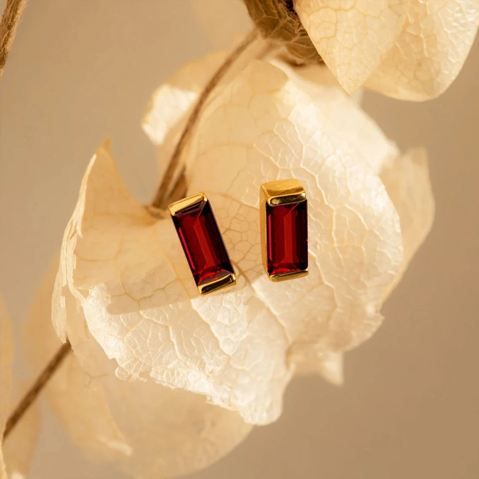 Boucles d'oreilles pierre de naissance Gemina