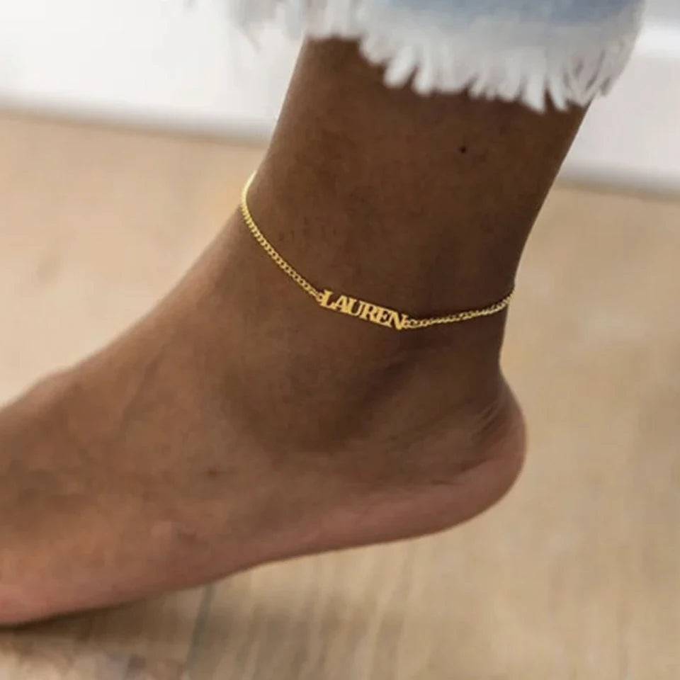 Bracelet de cheville personnalisé Nomina