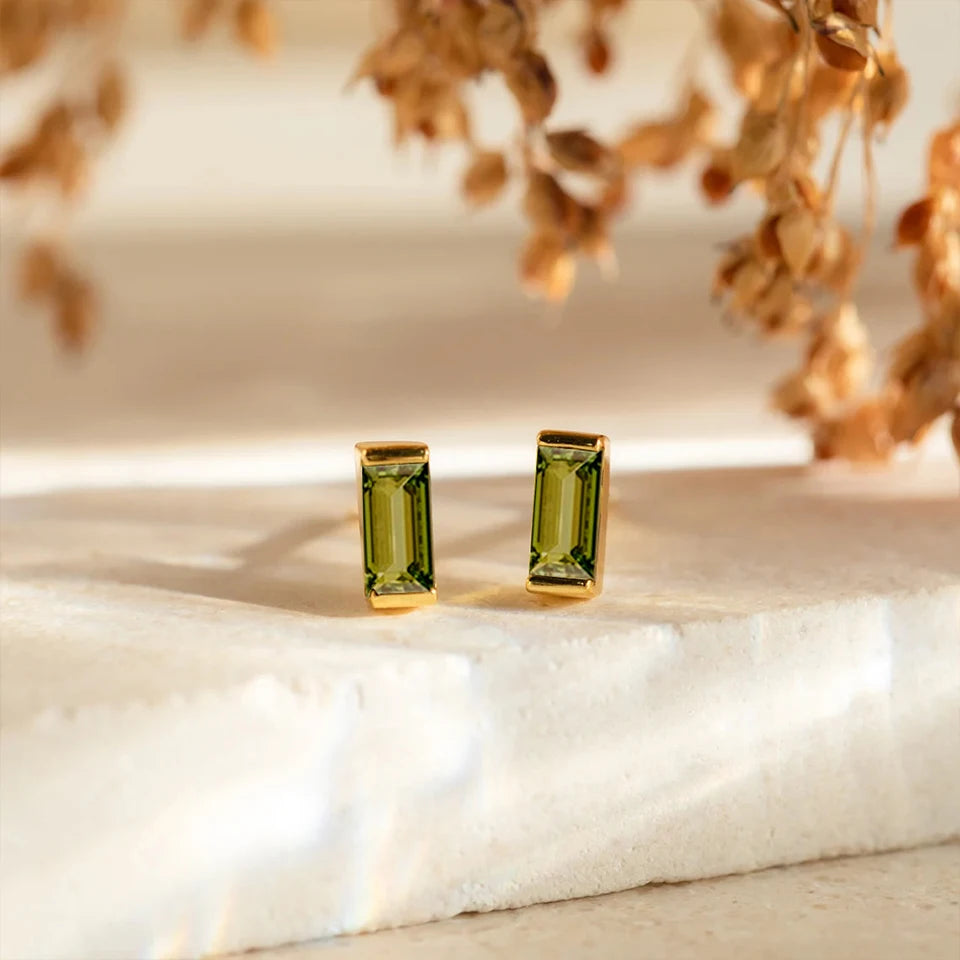 Boucles d'oreilles pierre de naissance Gemina