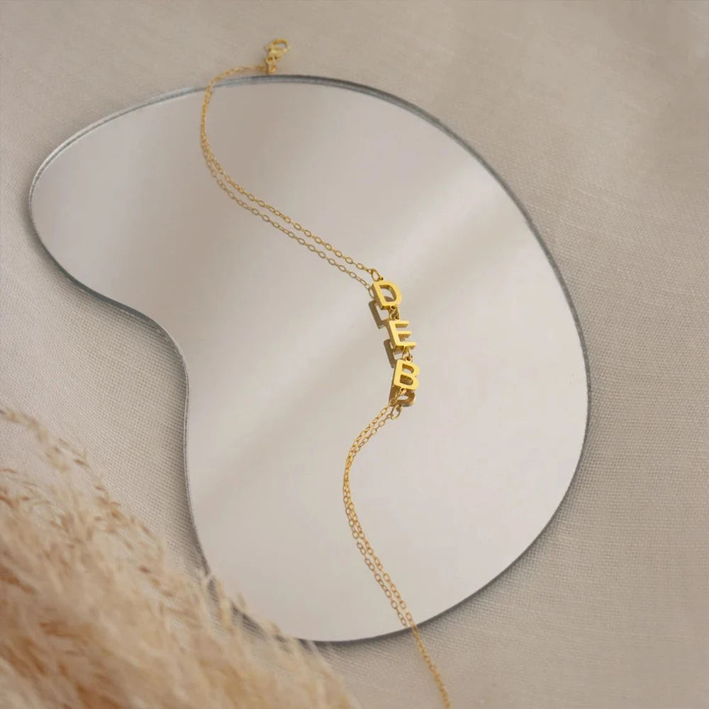 Bracelet initiales personnalisées