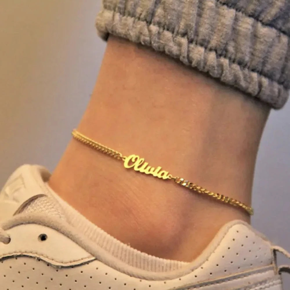 Bracelet de cheville personnalisé Nomina