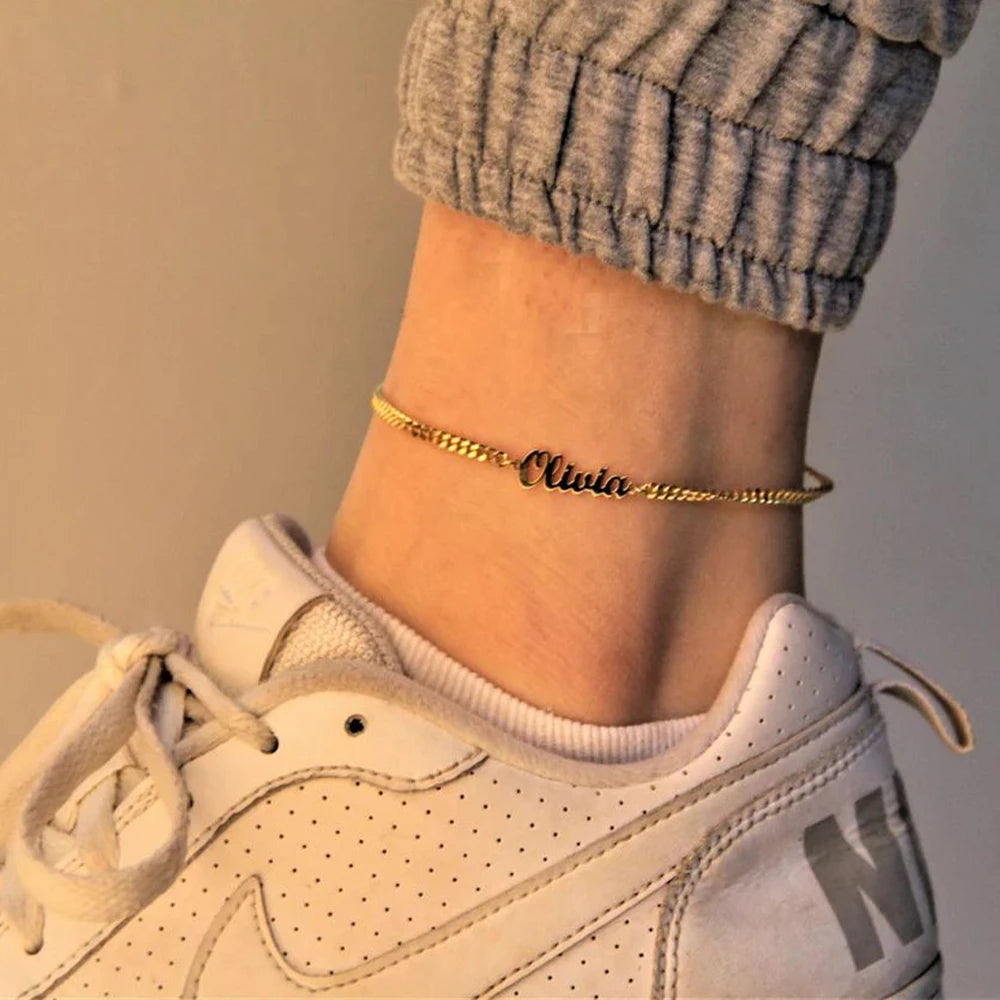Bracelet de cheville personnalisé Nomina