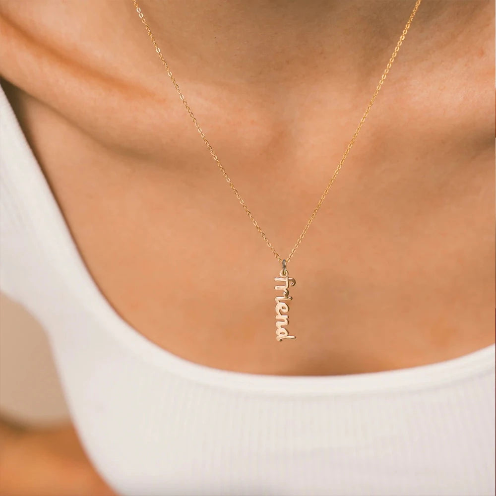 Collier personnalisé vertical Viona