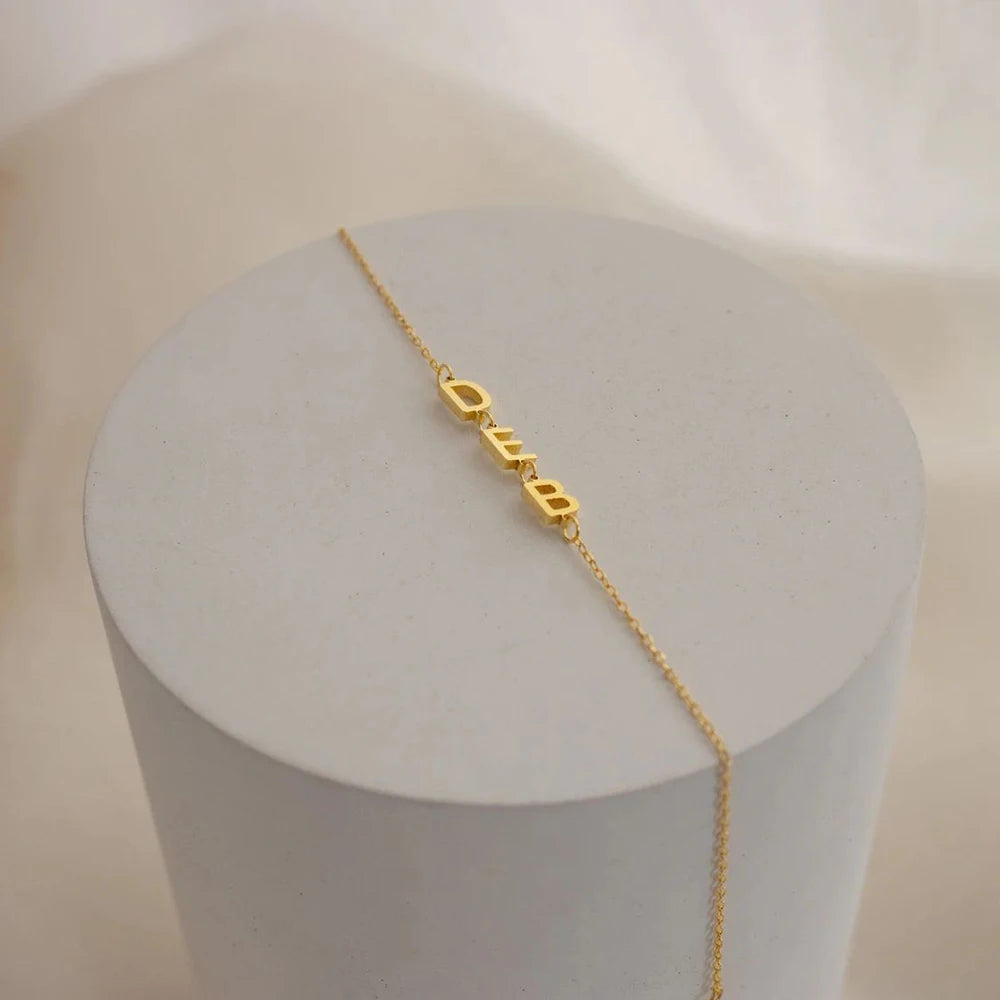 Bracelet initiales personnalisées
