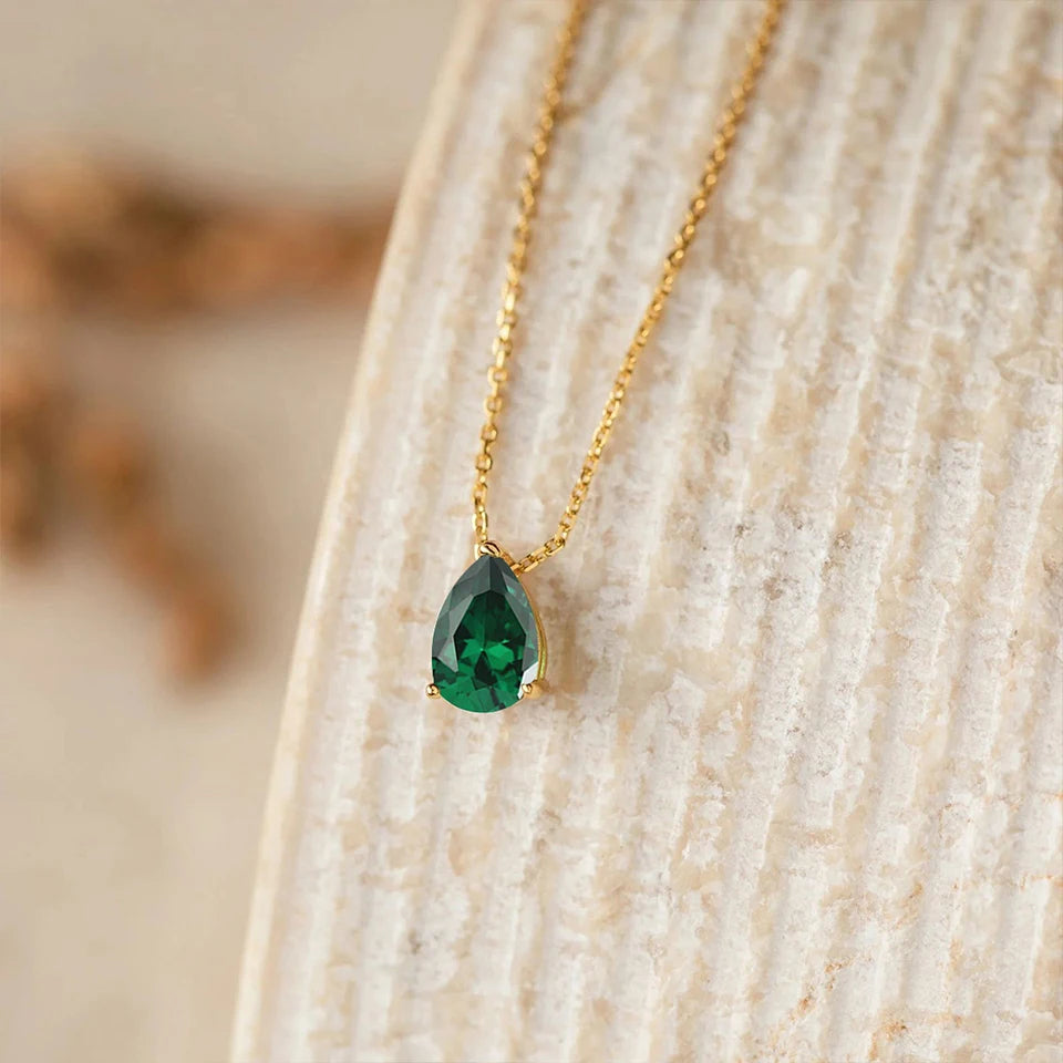 Collier pierre de naissance goute Stella