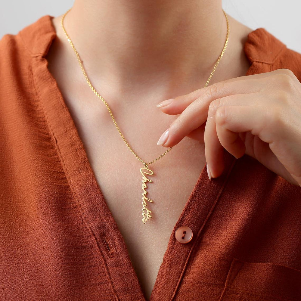 Collier personnalisé vertical Viona