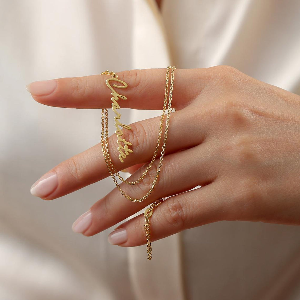 Collier personnalisé vertical Viona