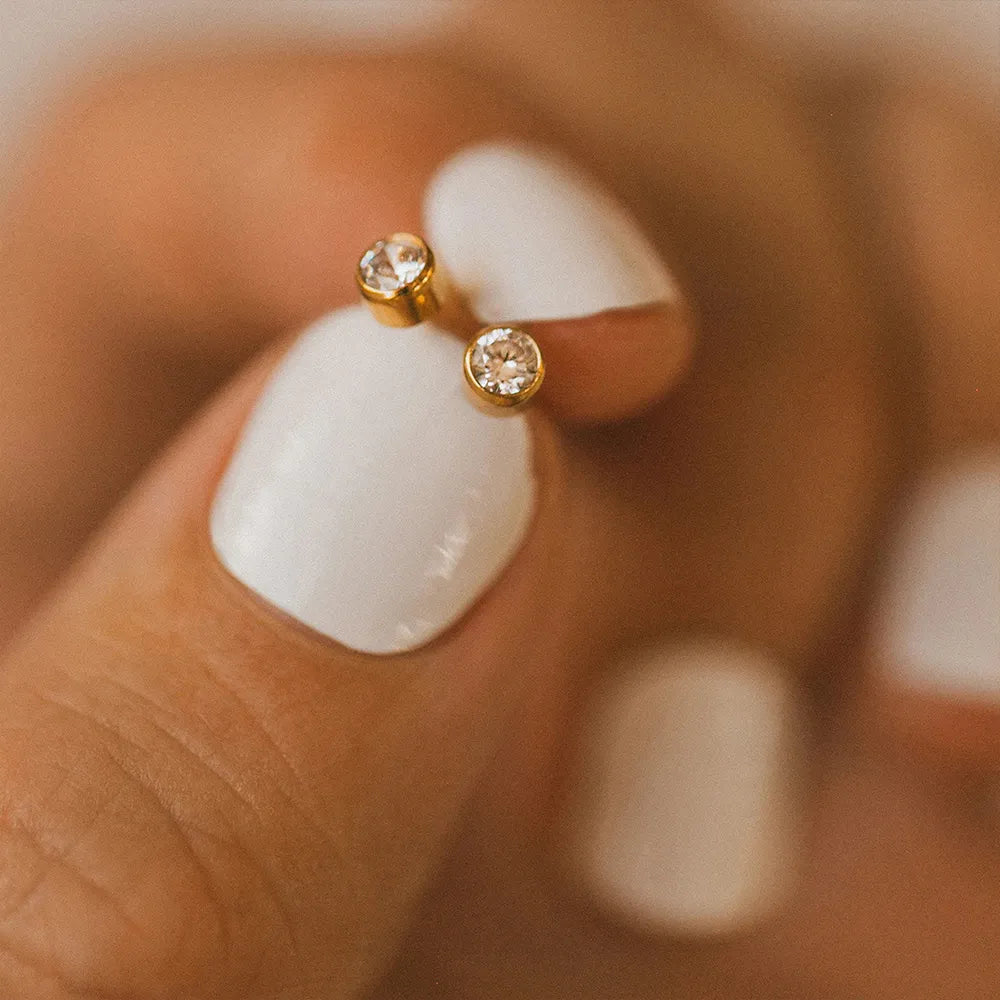 Lumina Solitaire Earrings