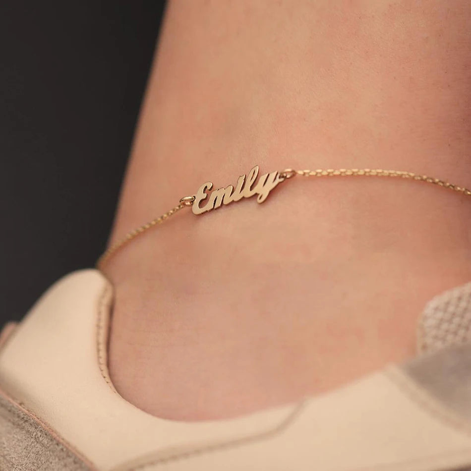 Bracelet de cheville personnalisé Emily