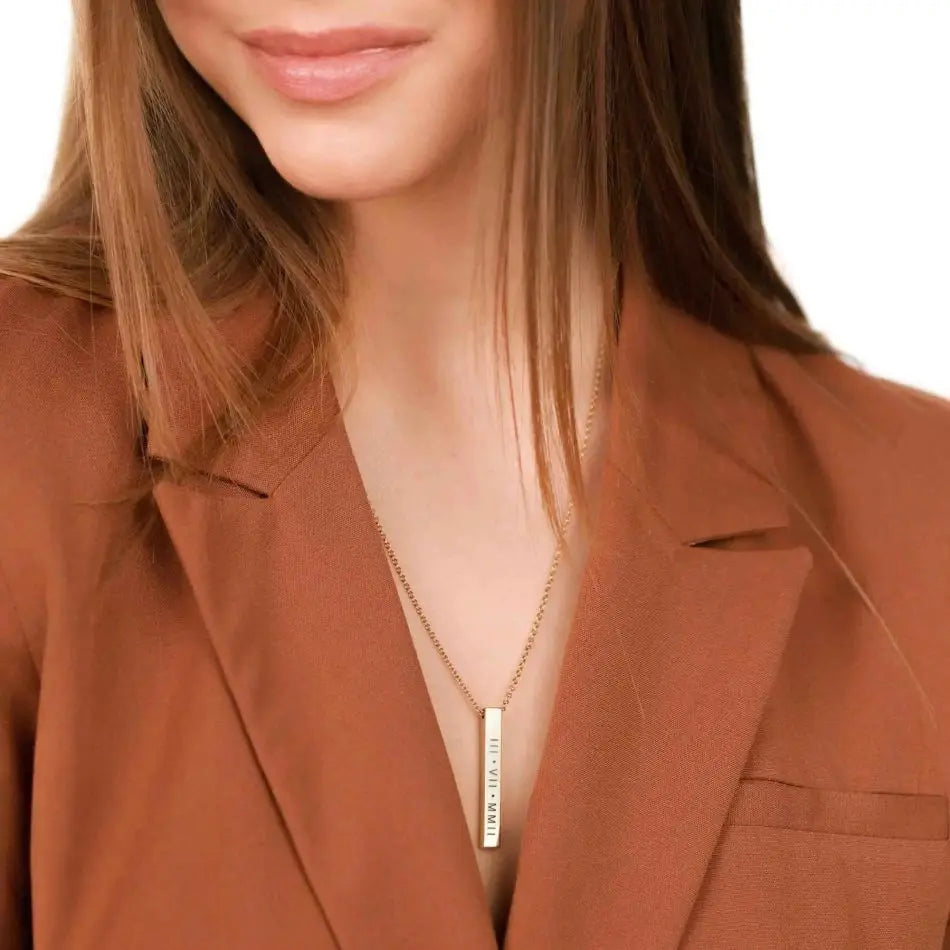 Collier personnalisé à 4 faces Enigma