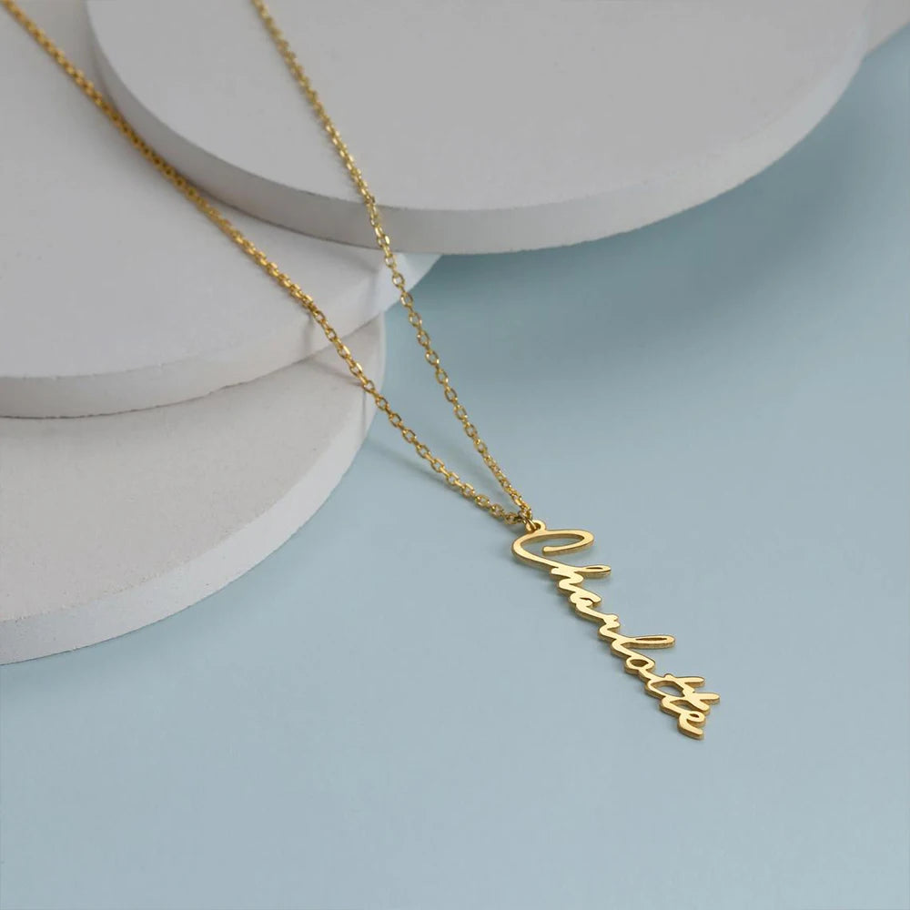 Collier personnalisé vertical Viona
