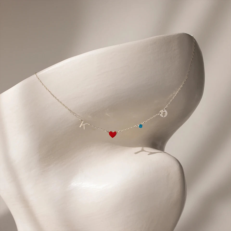 Collier personnalisé astro et initiale Celestia