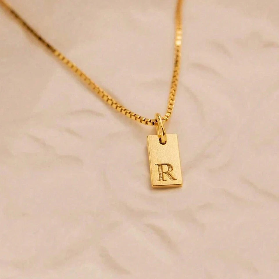 Collier pendentif personnalisé Lettra