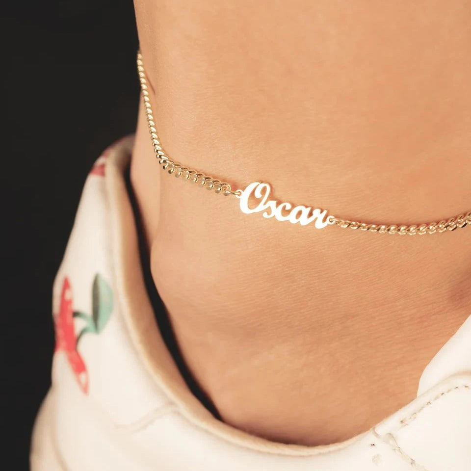 Bracelet de cheville personnalisé Nomina
