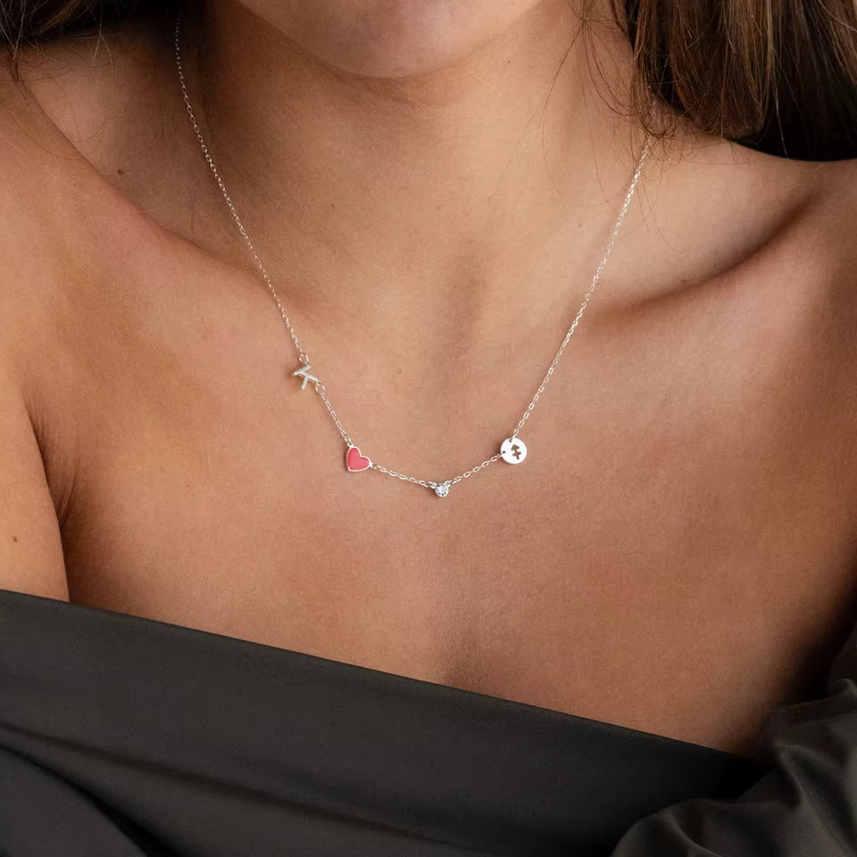 Collier personnalisé astro et initiale Celestia