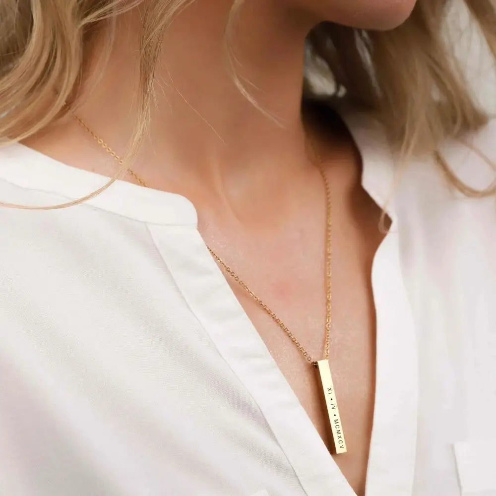 Collier personnalisé à 4 faces Enigma