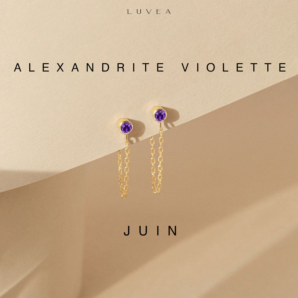 Boucles d'oreilles à chaîne Lumina