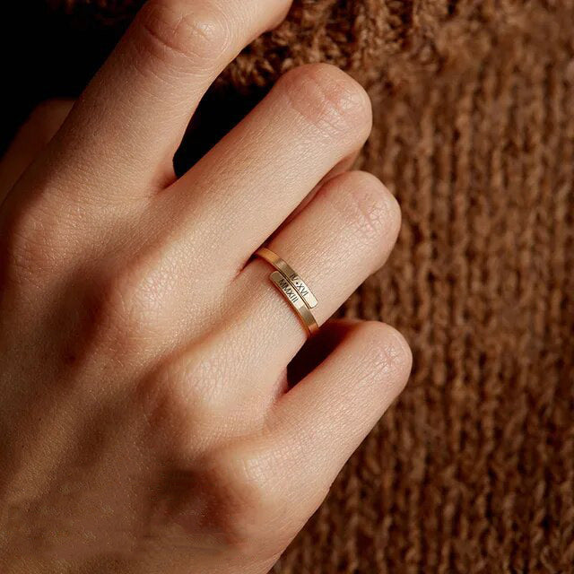 Bague gravure personnalisée Avene