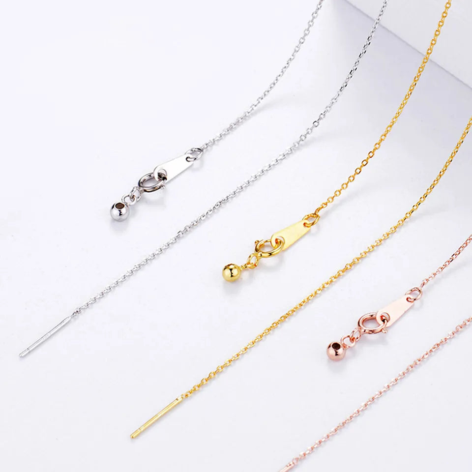 Thin necklace for charms