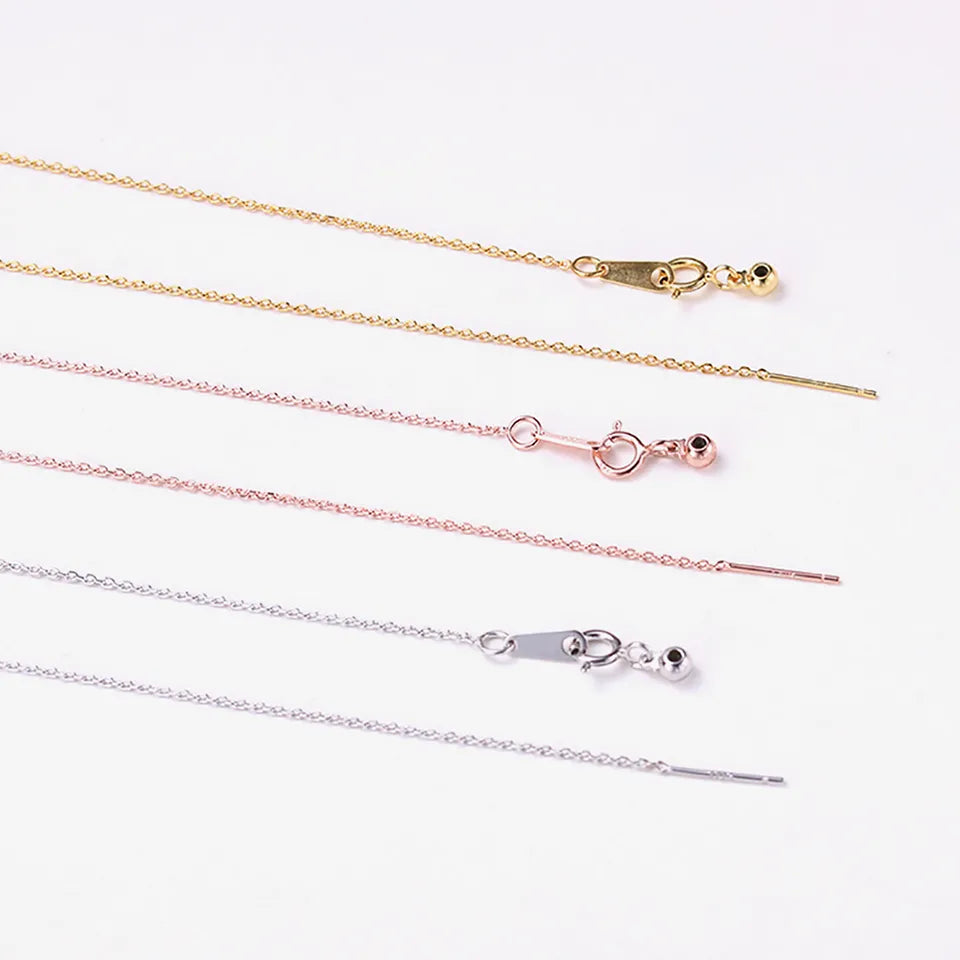 Thin necklace for charms