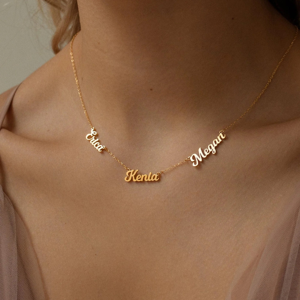 Collier personnalisé multi prénoms Valeria
