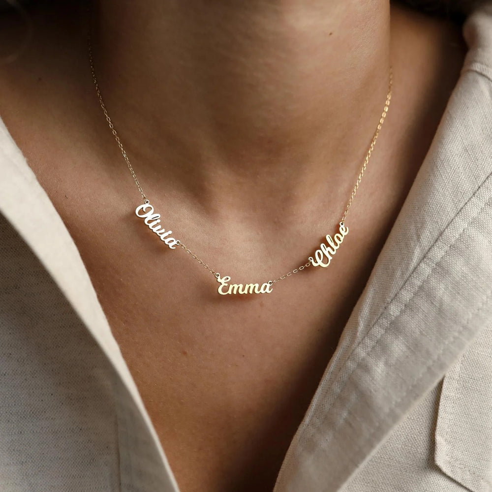Collier personnalisé multi prénoms Valeria