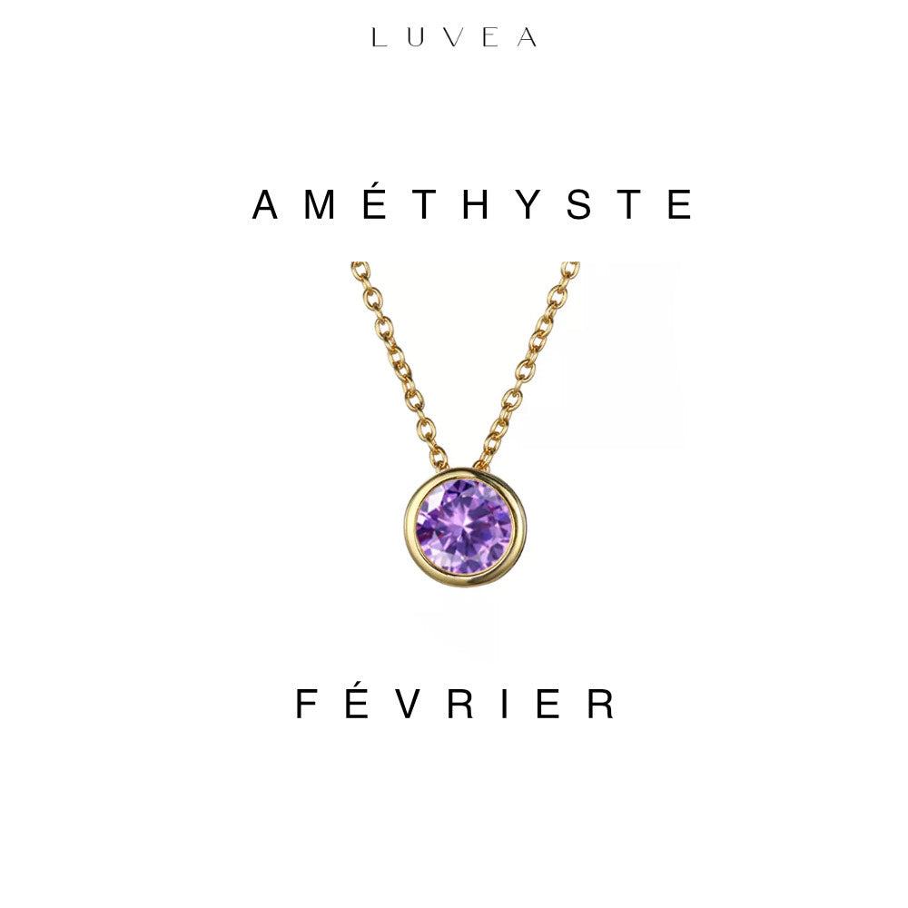 Collier pierres de naissance Lumina