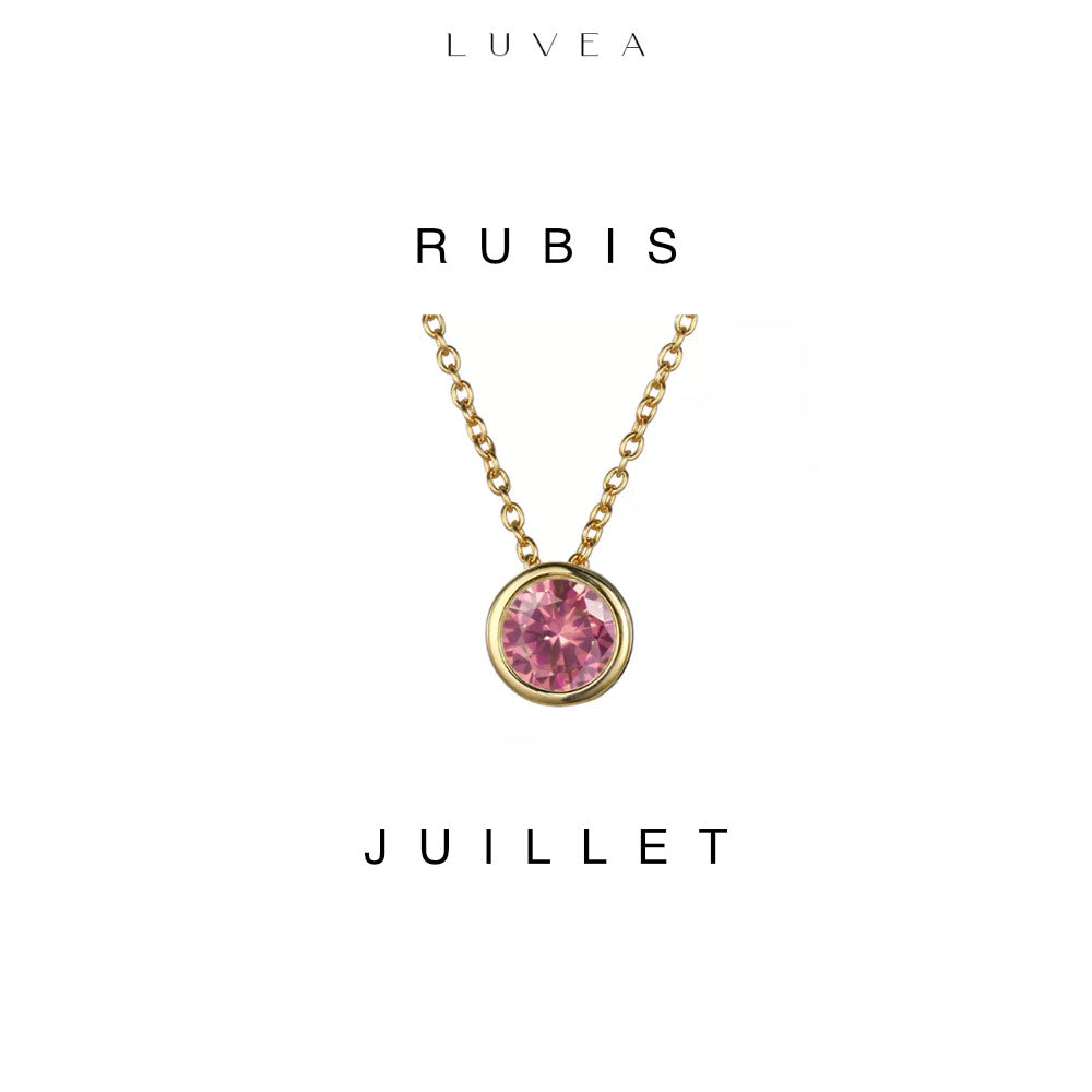 Collier pierres de naissance Lumina