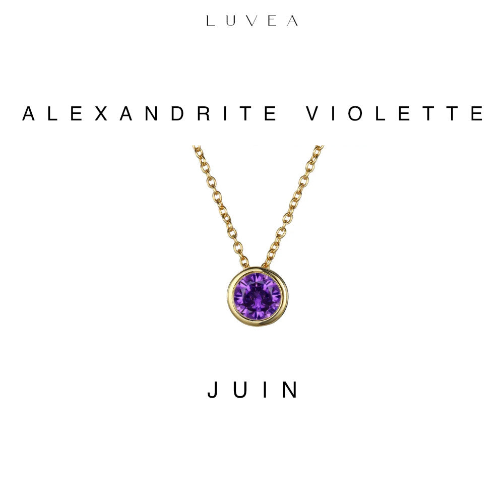 Collier pierres de naissance Lumina