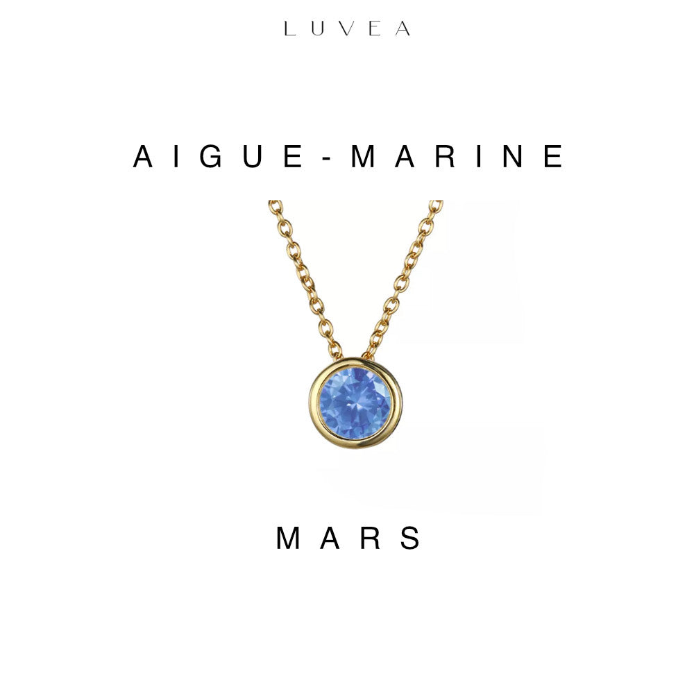 Collier pierres de naissance Lumina