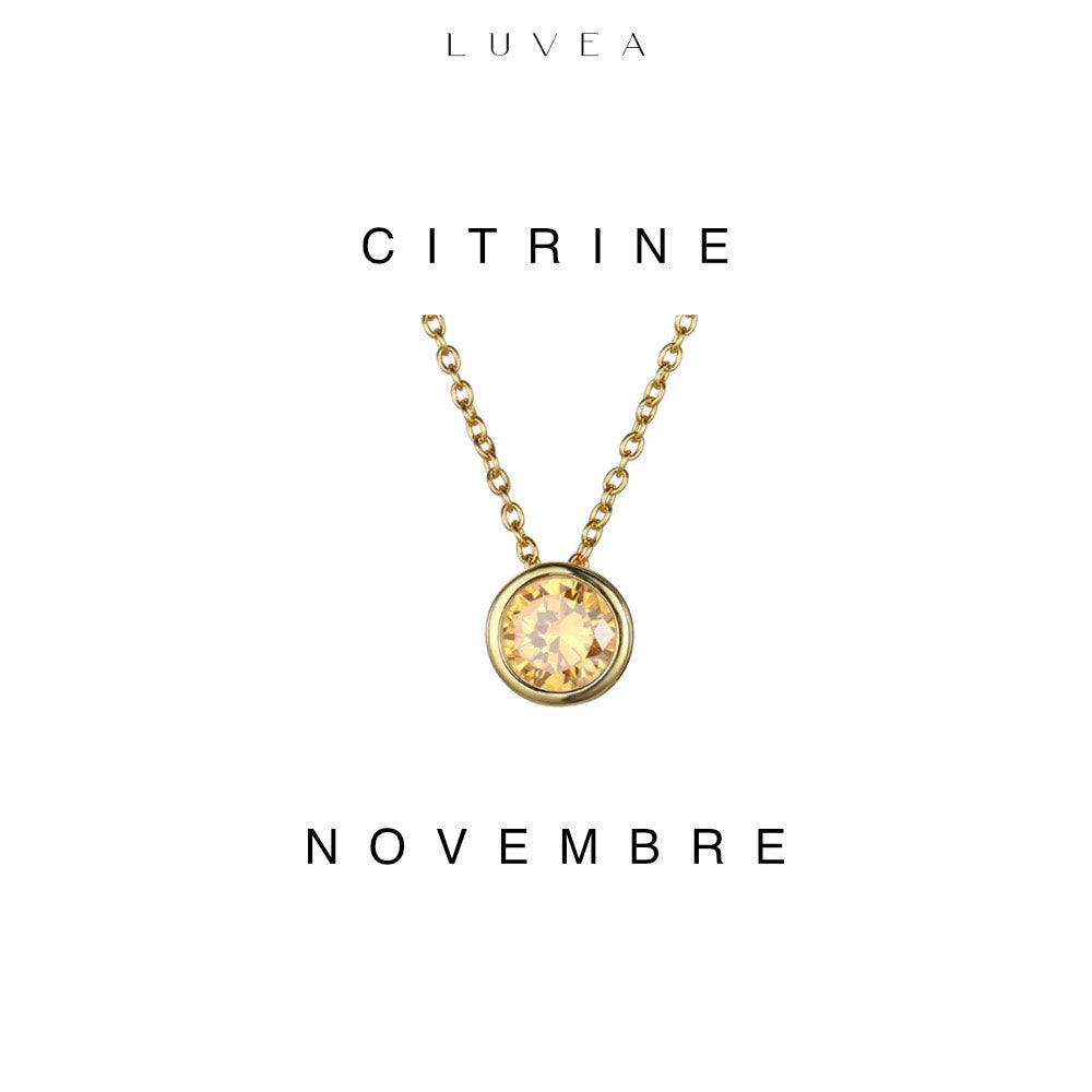 Collier pierres de naissance Lumina