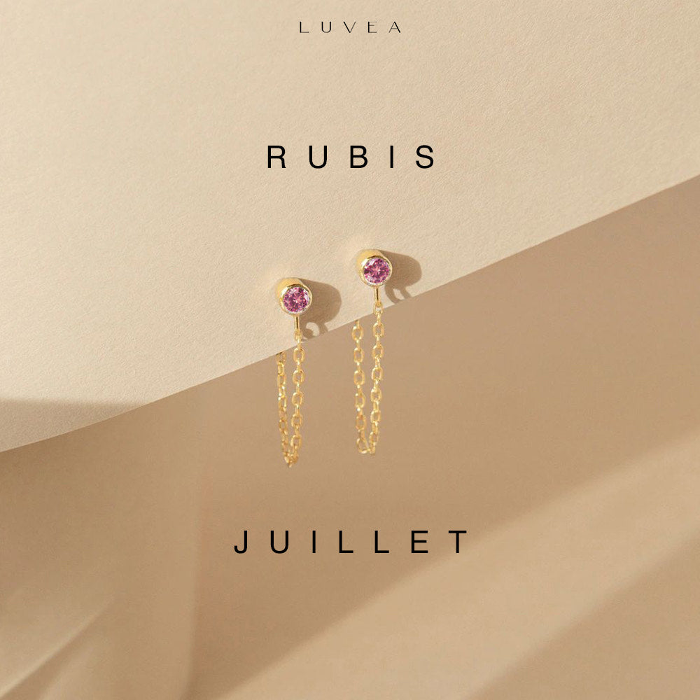 Boucles d'oreilles à chaîne Lumina
