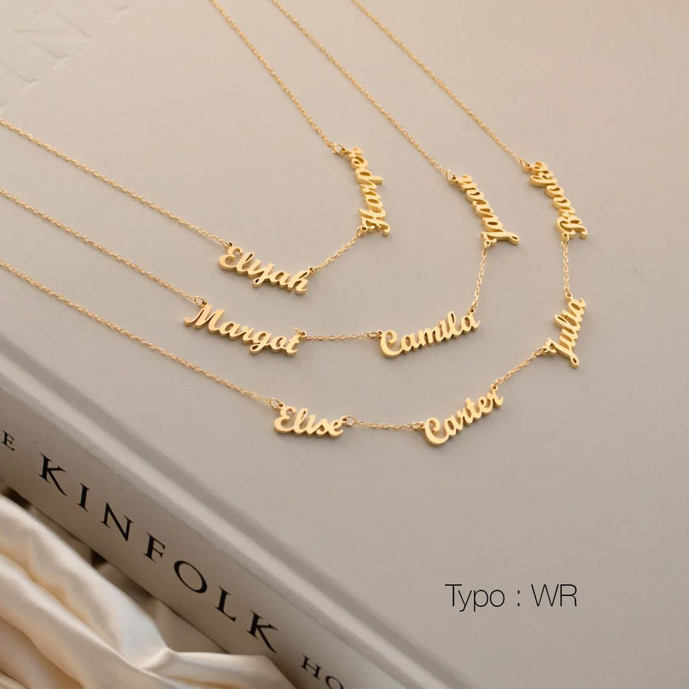 Collier personnalisé multi prénoms Valeria